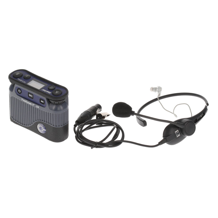 【中古品】Clear-Com FSII-BP24-X4 + CC-32 2.4GHzベルトパック + イヤフォン付ネックセット