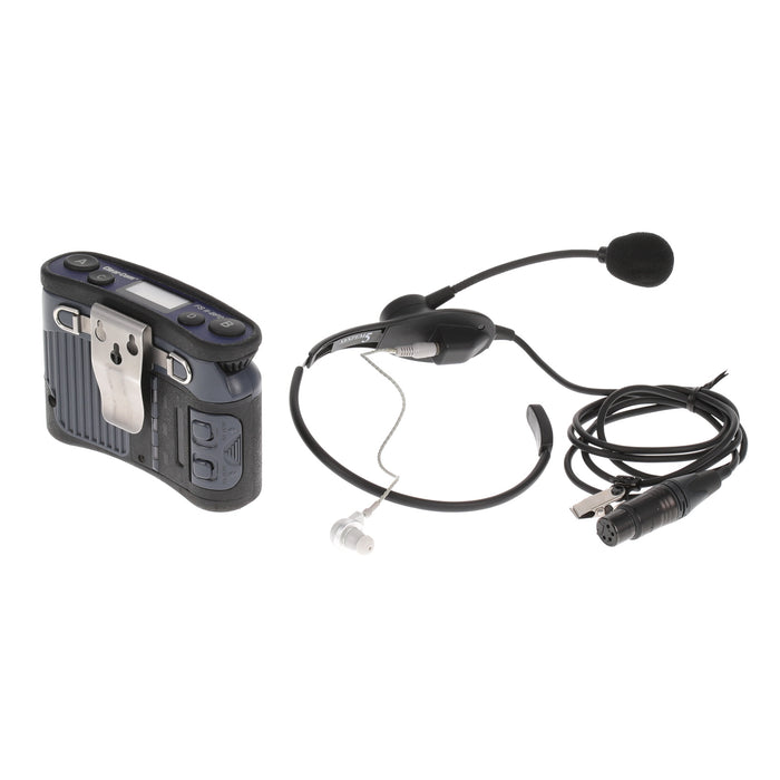 【中古品】Clear-Com FSII-BP24-X4 + CC-32 2.4GHzベルトパック + イヤフォン付ネックセット