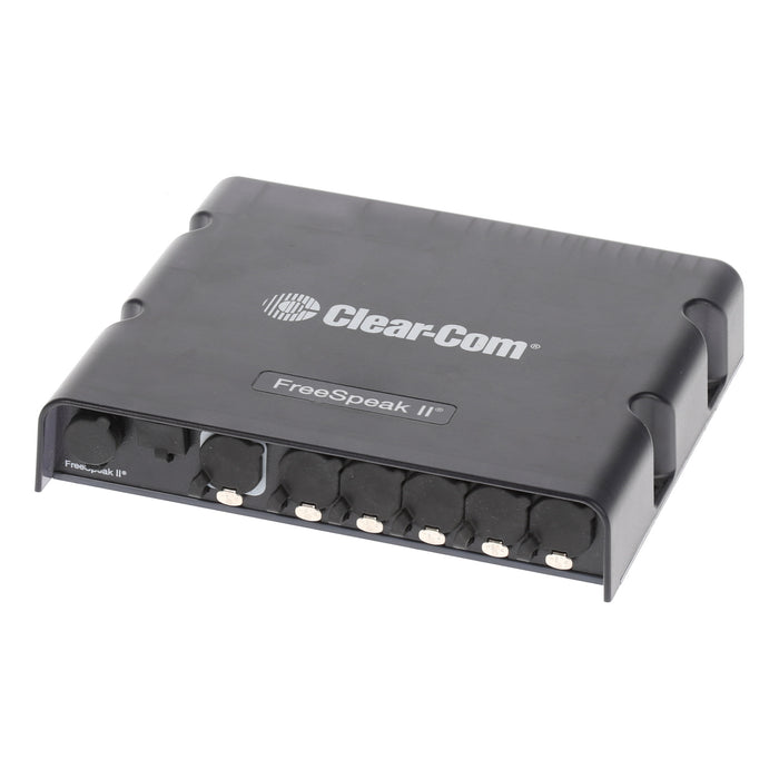 【中古品】Clear-Com FSII-SPL + FSII-TCVR-24(×3式) SFPファイバーポート装備 5分岐アンテナスプリッター + FreeSpeakII 2.4GHzアクティブアンテナ×3式
