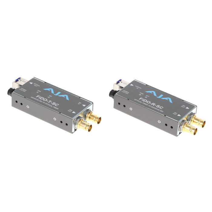 【中古品】AJA Video Systems FiDO-T-SC ＋FiDO-R-SC AJA FiDO SDI to SC Fibre変換 TxRxセット