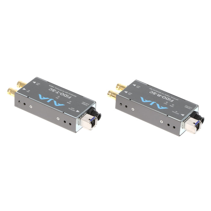 【中古品】AJA Video Systems FiDO-T-SC ＋FiDO-R-SC AJA FiDO SDI to SC Fibre変換 TxRxセット