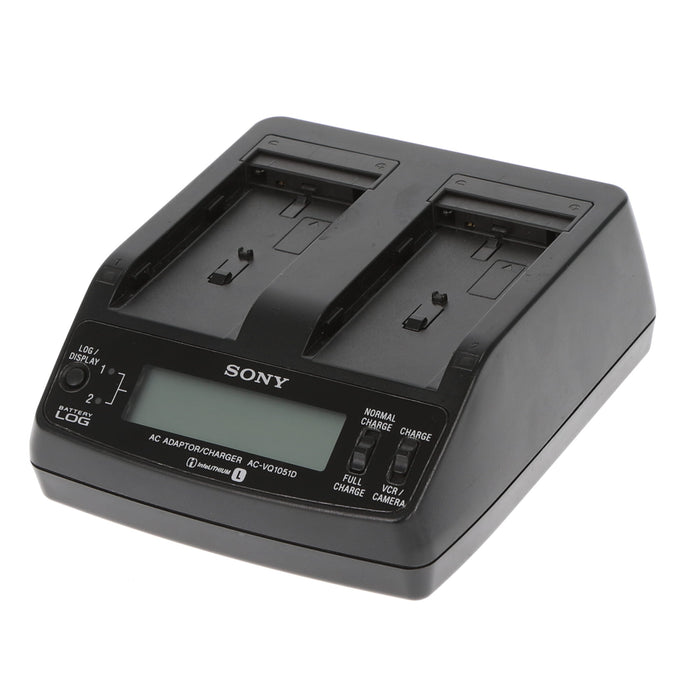 【中古品】SONY AC-VQ1051D ACアダプター/チャージャー(バッテリーパック2個付属)