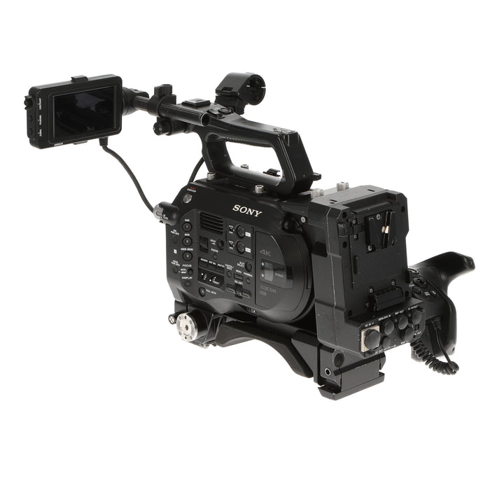 【中古品】SONY PXW-FS7 + XDCA-FS7 ＋ VCT-FS7 XDCAMメモリーカムコーダー(拡張ユニット/ライトウェイトロッドサポート付属)
