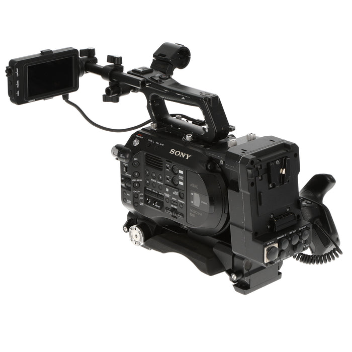 【中古品】SONY PXW-FS7M2 + XDCA-FS7 ＋ VCT-FS7 XDCAMメモリーカムコーダー(ボディのみ)(拡張ユニット/ライトウェイトロッドサポート付属)