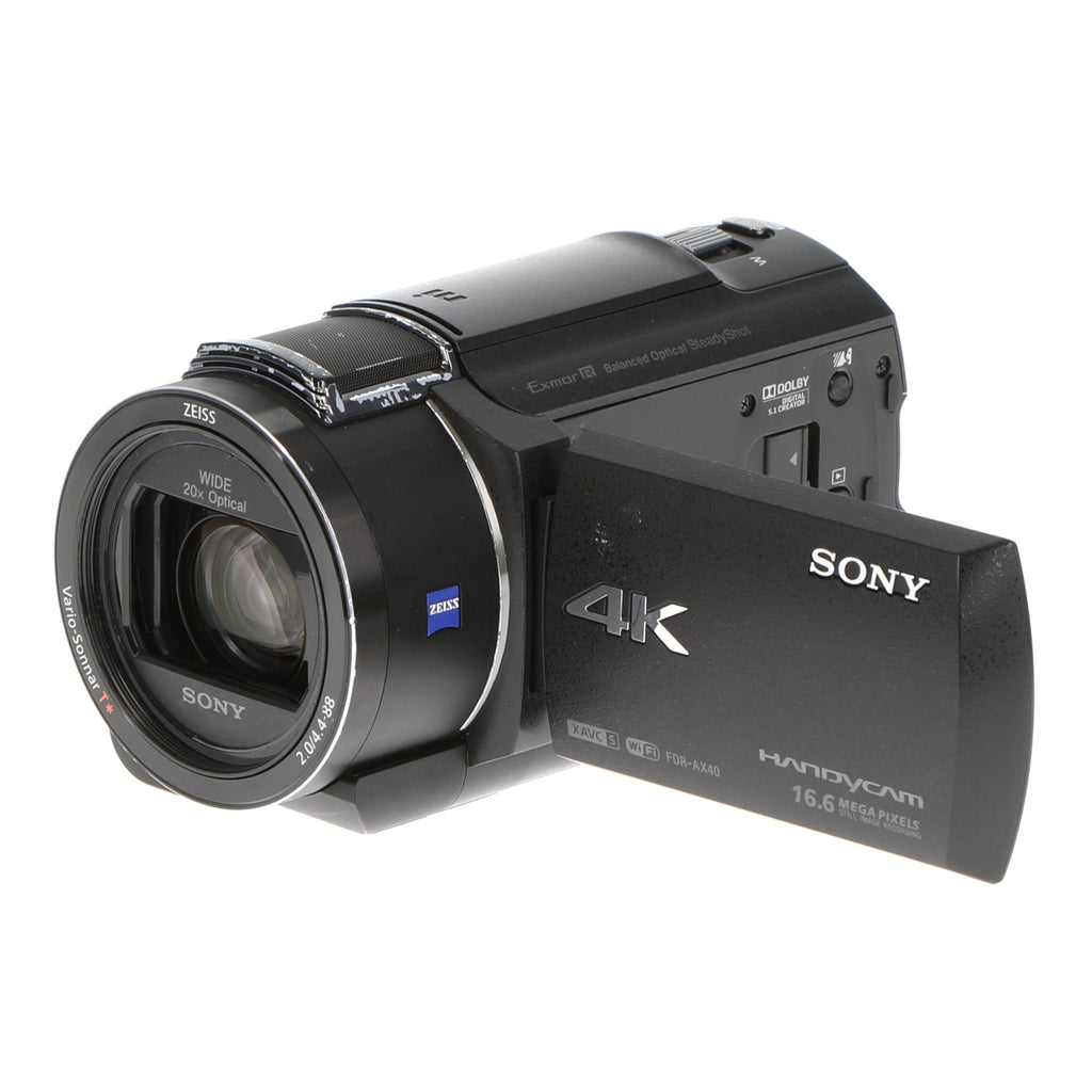 中古品】SONY FDR-AX40 デジタル4Kビデオカメラレコーダー - 業務用