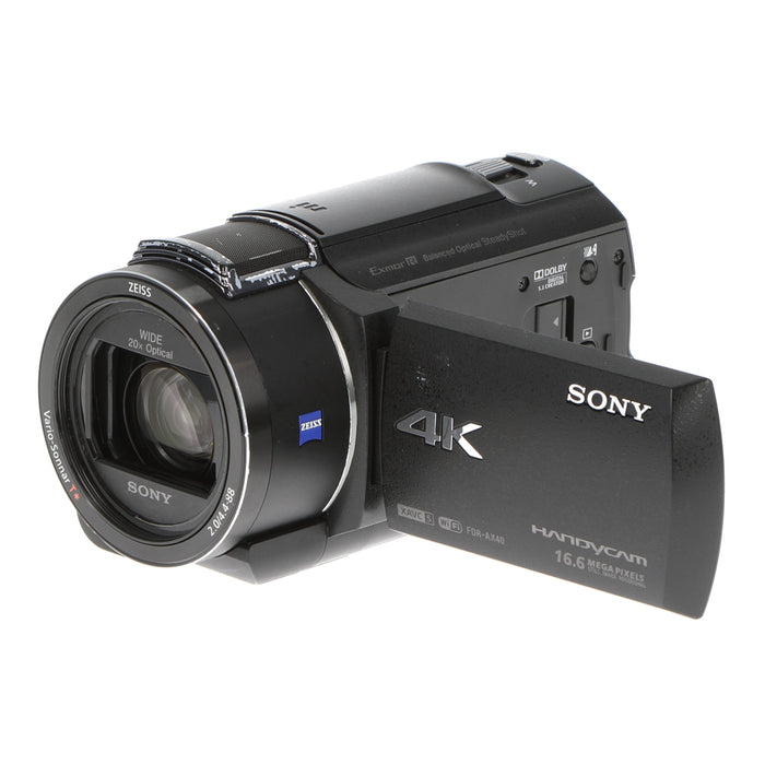 中古品】SONY FDR-AX40 デジタル4Kビデオカメラレコーダー - 業務用