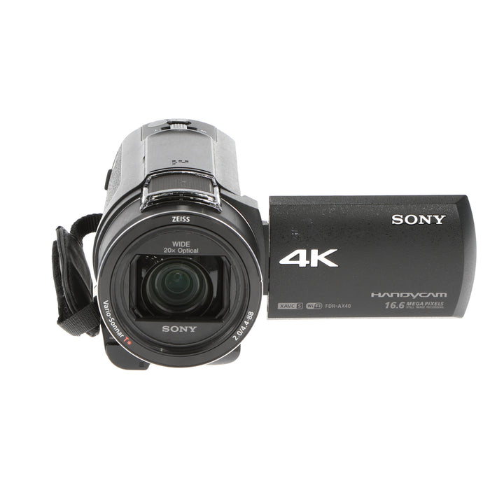 中古品】SONY FDR-AX40 デジタル4Kビデオカメラレコーダー - 業務用