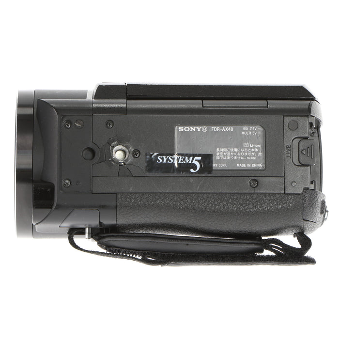中古品】SONY FDR-AX40 デジタル4Kビデオカメラレコーダー - 業務用