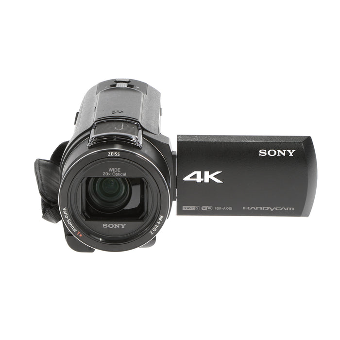 【中古品】SONY FDR-AX45 B デジタル4Kビデオカメラレコーダー(ブラック)