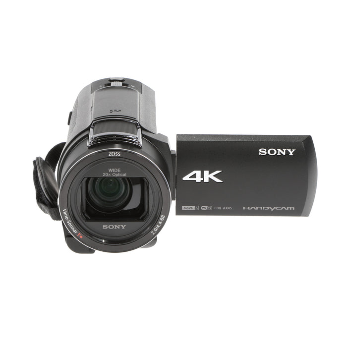 【中古品】SONY FDR-AX45 B デジタル4Kビデオカメラレコーダー(ブラック)