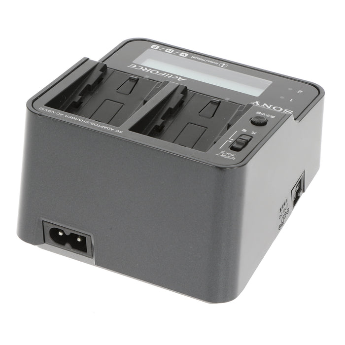 【中古品】SONY AC-VQV10 ACアダプター/チャージャー(バッテリーパック2個付属)