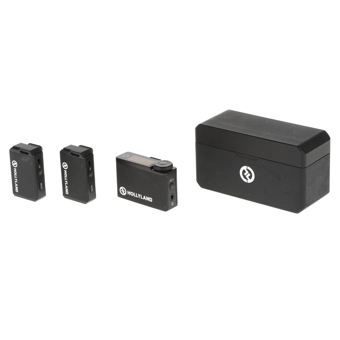 【中古品】Hollyland Lark MAX Duo (black) ワイヤレスマイクロフォンシステム(送信機2台セット) black