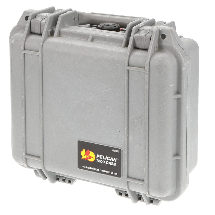 【中古品】PELICAN 1200NF-SILVER 1200 Protector Case (フォーム無し/シルバー)