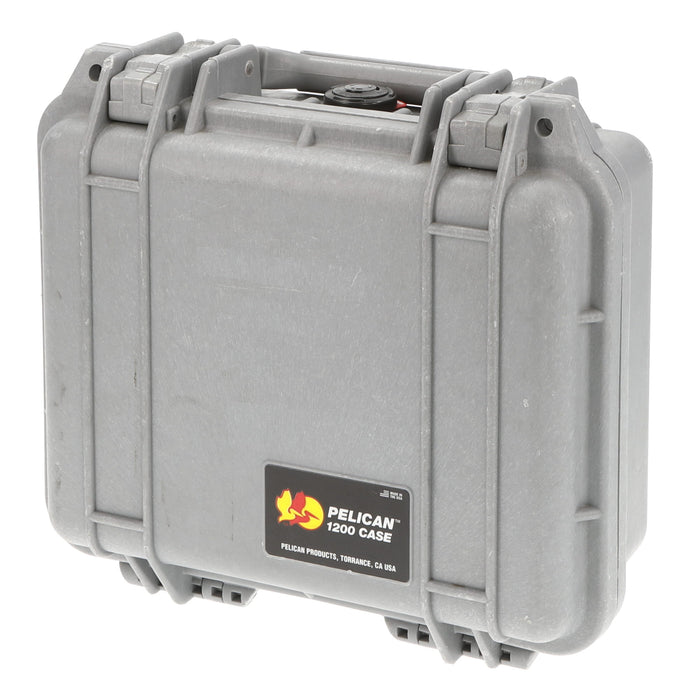 【中古品】PELICAN 1200NF-SILVER 1200 Protector Case (フォーム無し/シルバー)