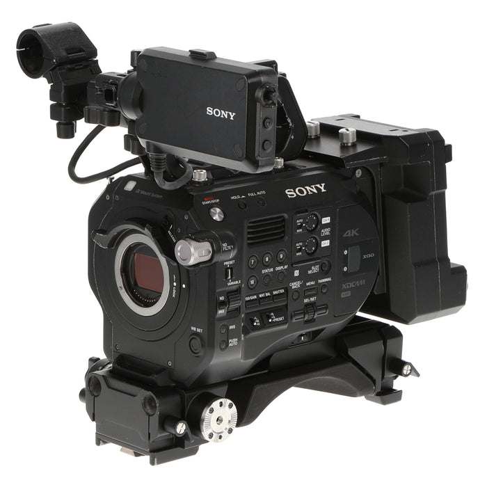 【中古品】SONY PXW-FS7M2 + XDCA-FS7 ＋ VCT-FS7 XDCAMメモリーカムコーダー(ボディのみ)(拡張ユニット/ライトウェイトロッドサポート付属)