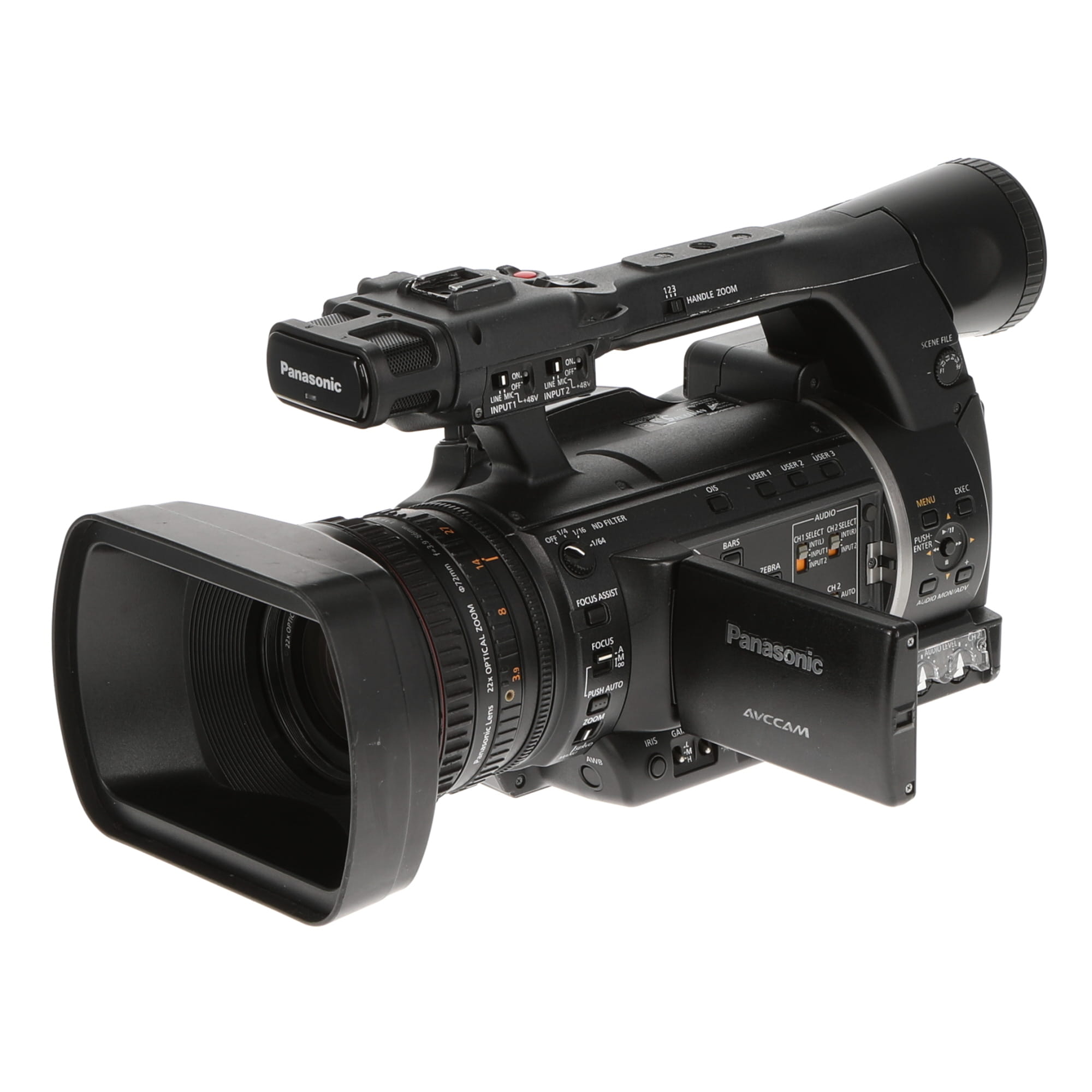 中古品】Panasonic AG-AC160A メモリーカード・カメラレコーダー