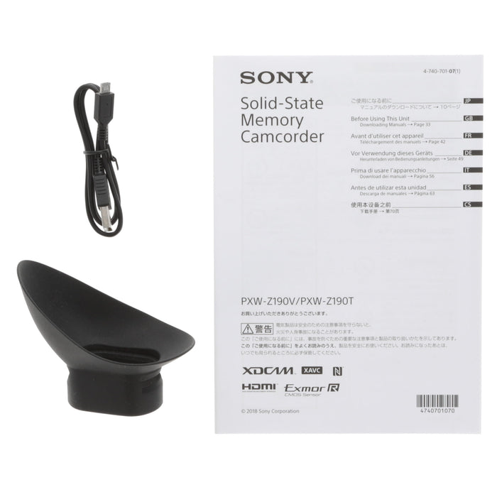 【中古品】SONY PXW-Z190 XDCAMメモリーカムコーダー