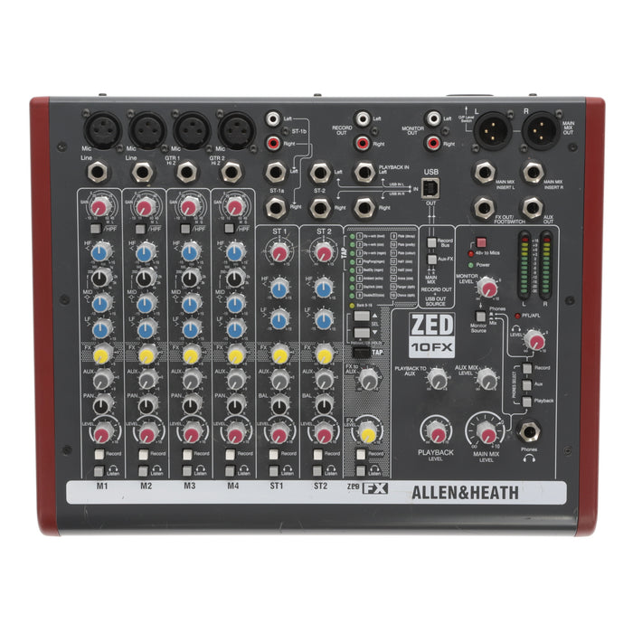 【中古品】ALLEN&HEATH ZED-10FX アナログミキサー (エフェクト搭載)