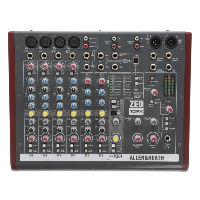 【中古品】ALLEN&HEATH ZED-10FX アナログミキサー (エフェクト搭載)