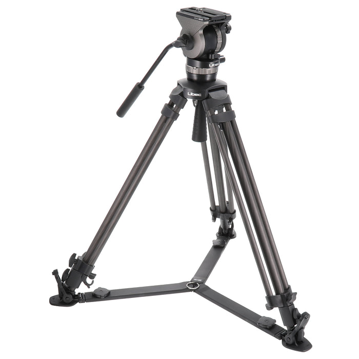 【中古品】Libec NX-300C 業務用・中型カメラ用高性能軽量三脚システム(グランドスプレッダー)