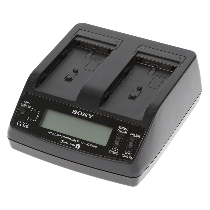 【中古品クリアランスセール】【中古品】SONY AC-VQ1051D ACアダプター/チャージャー(バッテリーパック2個付属)