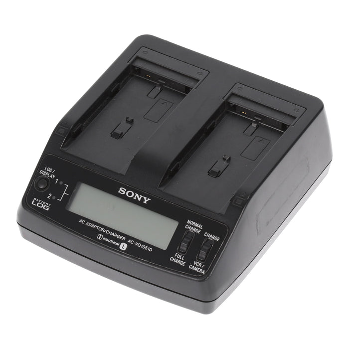 【中古品】SONY AC-VQ1051D ACアダプター/チャージャー(バッテリーパック3個付属)