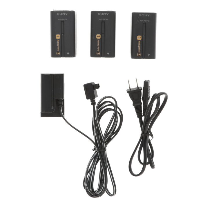 【中古品】SONY AC-VQ1051D ACアダプター/チャージャー(バッテリーパック3個付属)