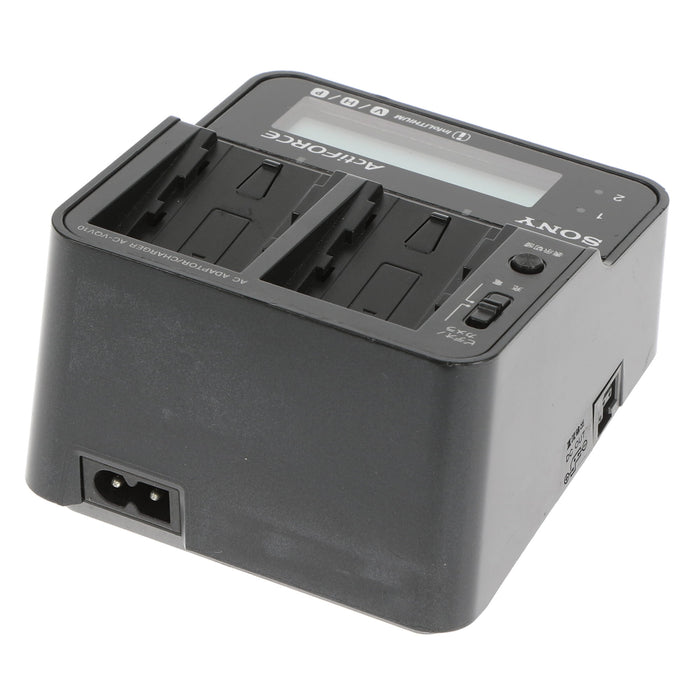 【中古品】SONY AC-VQV10 ACアダプター/チャージャー(バッテリーパック2個付属)