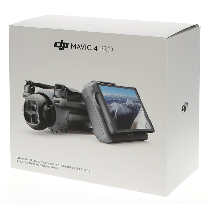 【中古品】DJI WAM005 DJI Mavic 4 Pro 512GB クリエイターコンボ(DJI RC Pro 2付属）[内蔵リモートID対応/事前登録無し]