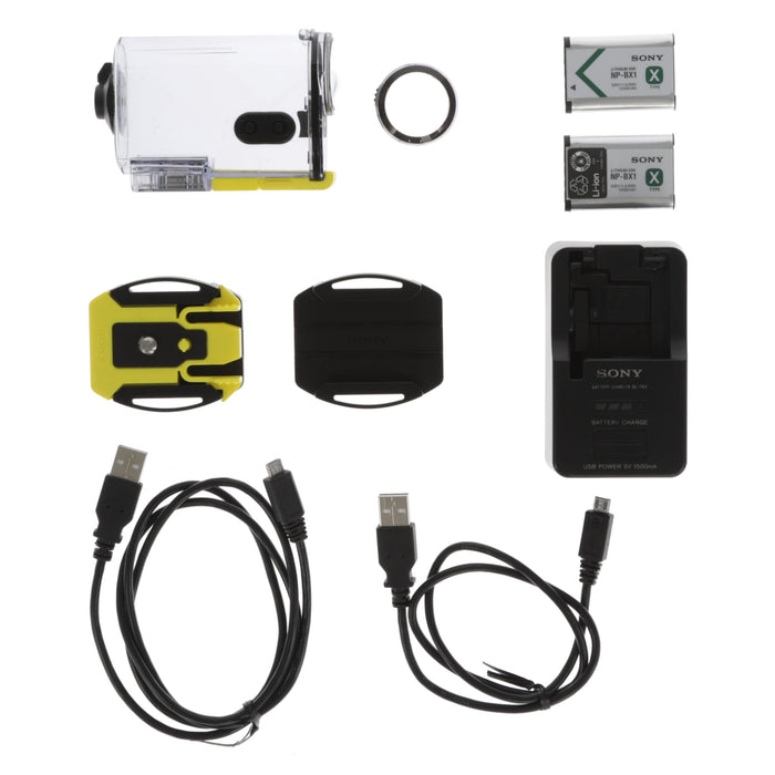 【中古品】SONY HDR-AS100VR アクションカム（ライブビューリモコン付属 ）