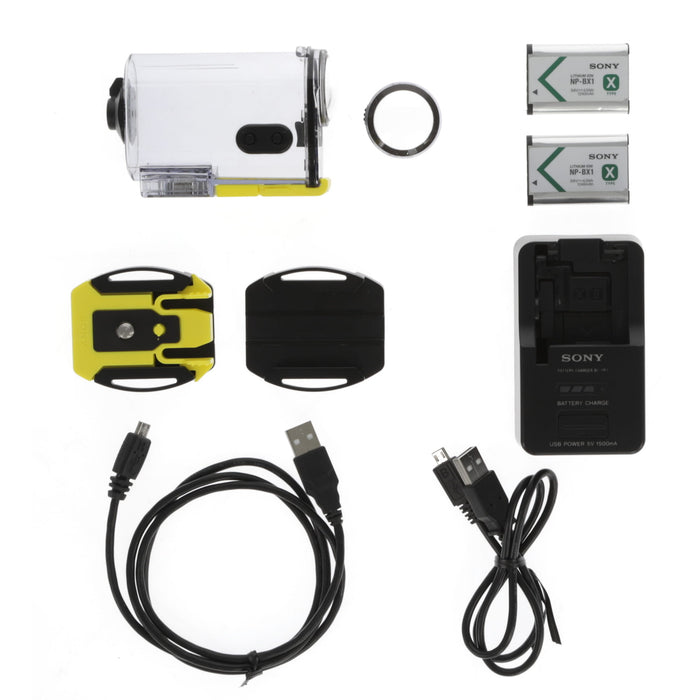 【中古品】SONY HDR-AS100VR アクションカム（ライブビューリモコン付属 ）