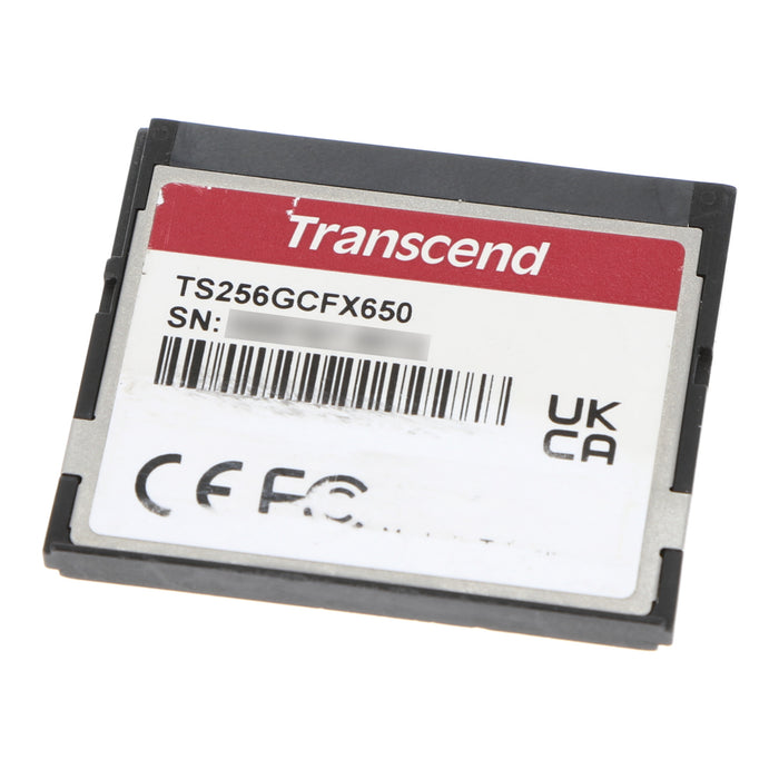 【中古品】Transcend CFX650 CFast 2.0 カード 256GB