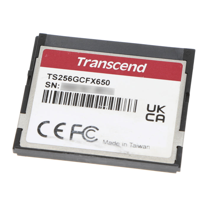 【中古品】Transcend CFX650 CFast 2.0 カード 256GB