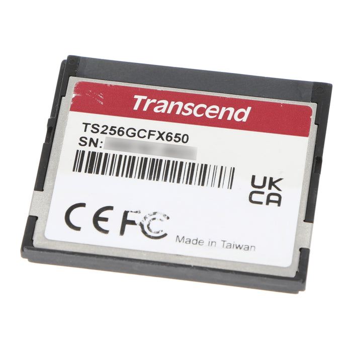 【中古品】Transcend CFX650 CFast 2.0 カード 256GB