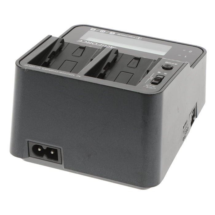 【中古品】SONY AC-VQV10 ACアダプター/チャージャー(バッテリーパック2個付属)