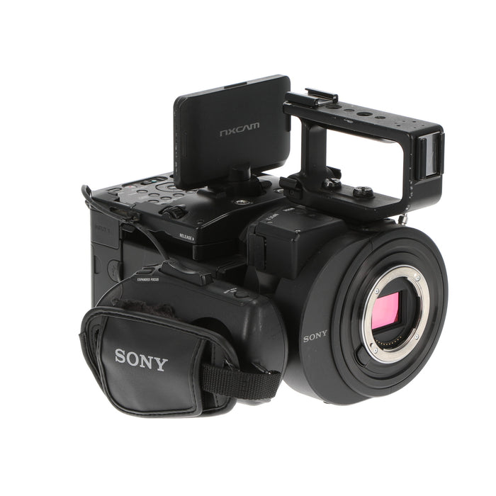 中古品】SONY NEX-FS700J NXCAMカムコーダー（ボディーのみ）(ジャンク