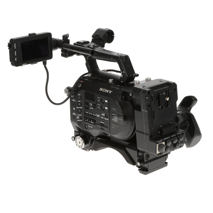 【中古品】SONY PXW-FS7 + XDCA-FS7 ＋ VCT-FS7 XDCAMメモリーカムコーダー(拡張ユニット/ライトウェイトロッドサポート付属)
