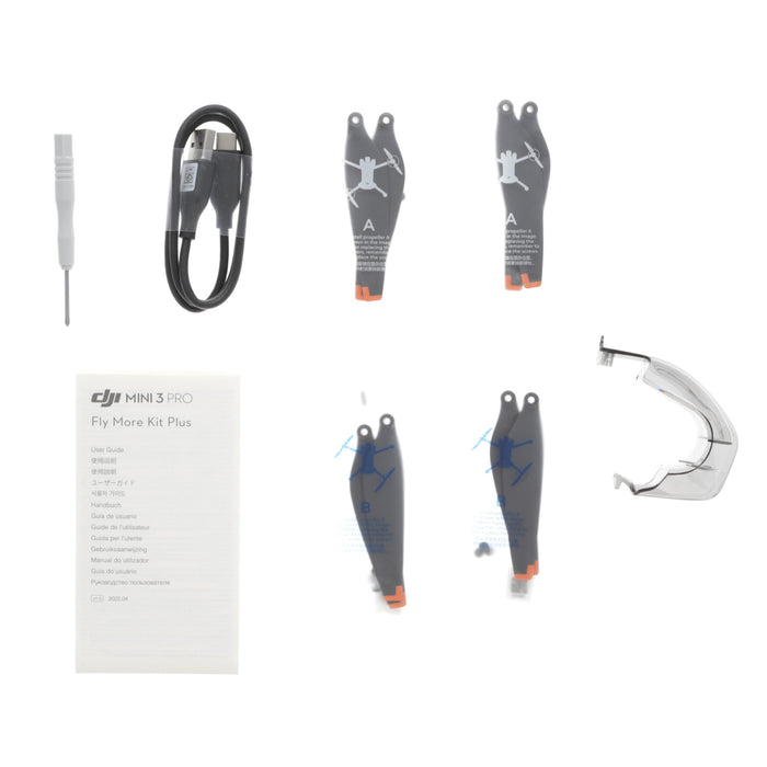 【中古品】DJI M16208 ＋ M16210 DJI Mini 3 Pro(DJI RC付属)(フライモアキット付属)[内蔵リモートID対応/事前登録無し]