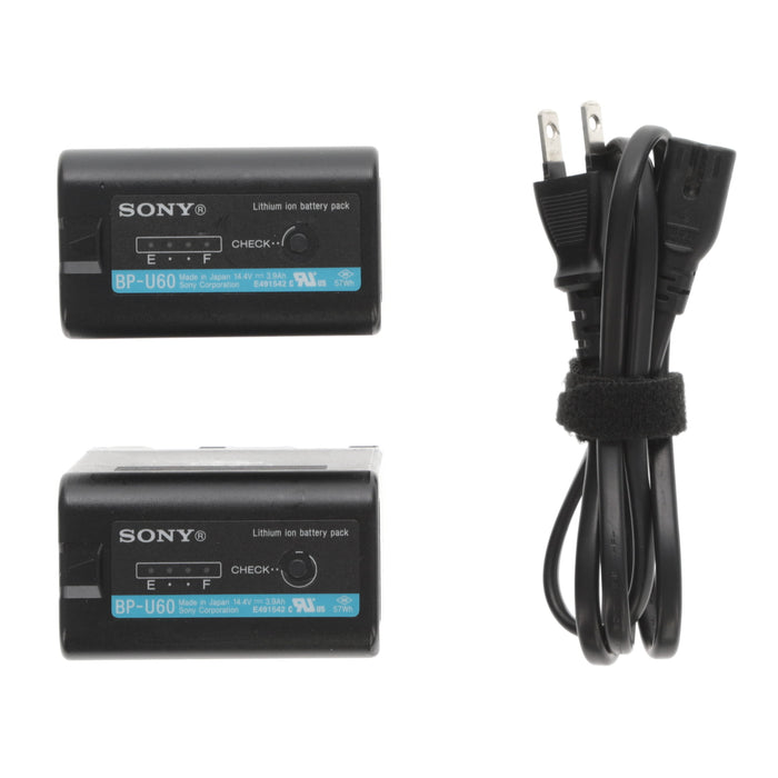 【中古品】SONY BC-U2 バッテリーチャージャー(バッテリーパック2個付属)