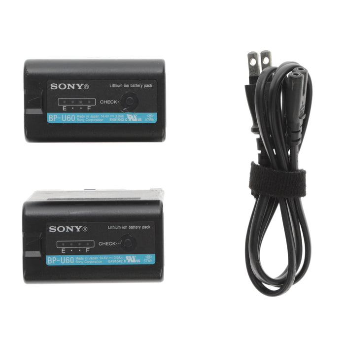 【中古品】SONY BC-U2 バッテリーチャージャー(バッテリーパック2個付属)