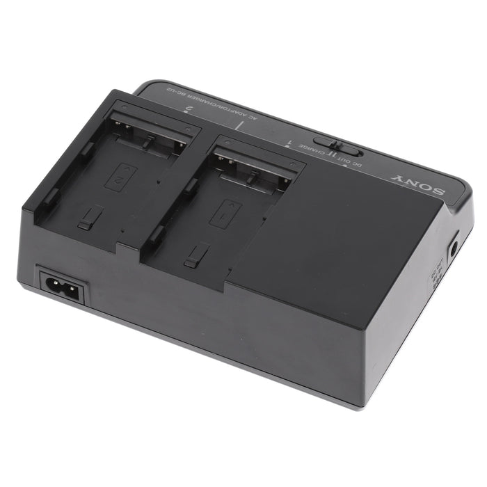 【中古品】SONY BC-U2 バッテリーチャージャー(バッテリーパック2個付属)