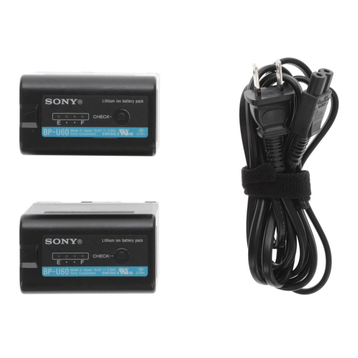 【中古品】SONY BC-U2 バッテリーチャージャー(バッテリーパック2個付属)