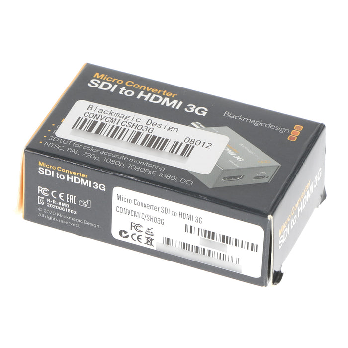 【中古品】BlackmagicDesign CONVCMIC/SH03G/WPSU Micro Converter SDI to HDMI 3G PSU(パワーサプライ付属)