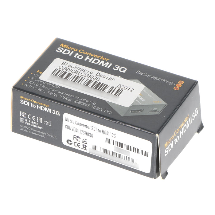 【中古品】BlackmagicDesign CONVCMIC/SH03G/WPSU Micro Converter SDI to HDMI 3G PSU(パワーサプライ付属)