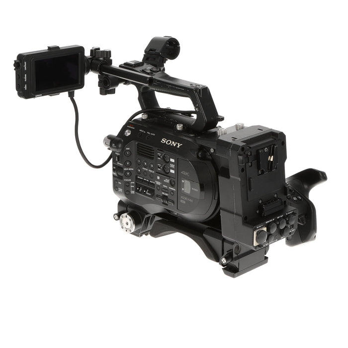 【中古品】SONY PXW-FS7M2 + XDCA-FS7 ＋ VCT-FS7 XDCAMメモリーカムコーダー(ボディのみ)(拡張ユニット/ライトウェイトロッドサポート付属)