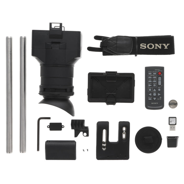 【中古品】SONY PXW-FS7M2 + XDCA-FS7 ＋ VCT-FS7 XDCAMメモリーカムコーダー(ボディのみ)(拡張ユニット/ライトウェイトロッドサポート付属)