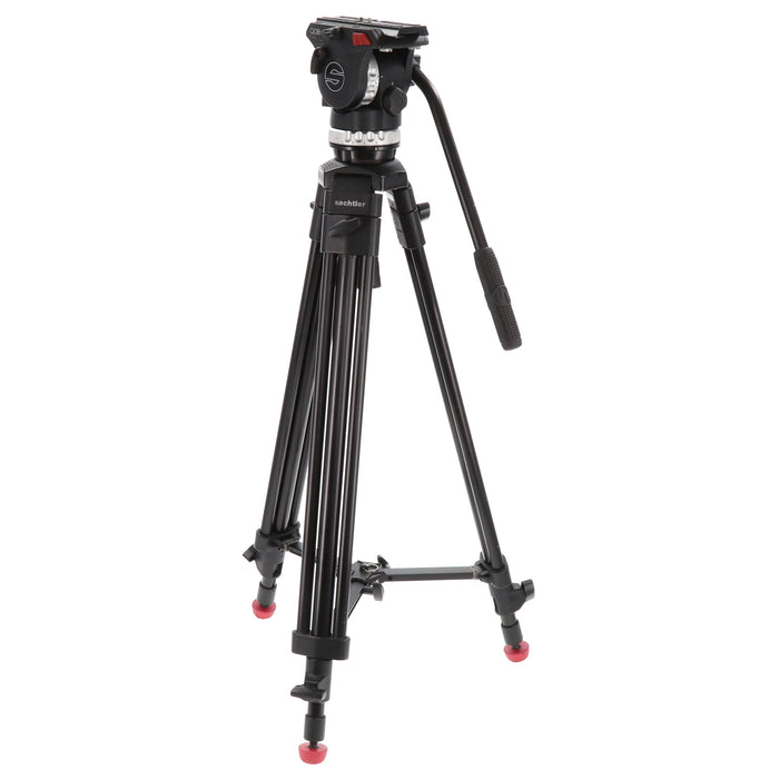 【中古品】Sachtler システムAce M MS(1001) Ace M 三脚キット(アルミ/3段/ミッド)(ジャンク品)