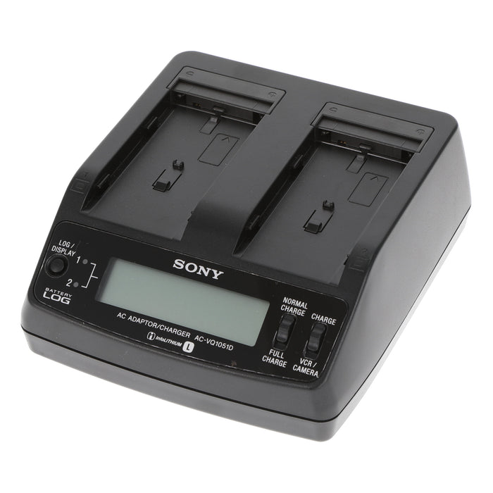 【中古品】SONY AC-VQ1051D ACアダプター/チャージャー(バッテリーパック2個付属)