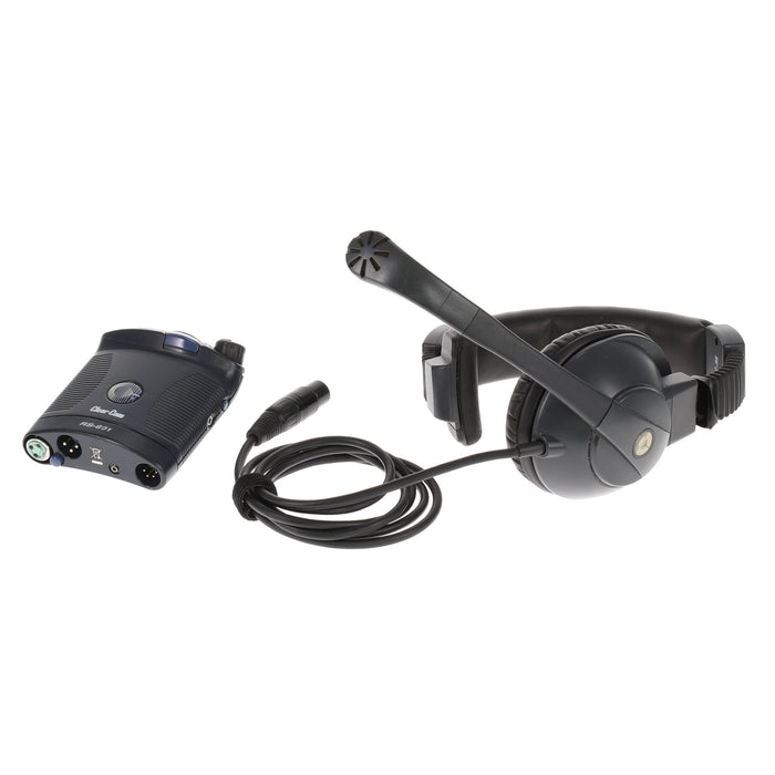 【中古品】Clear-Com RS-601 + CC-95 インターカム・ベルトパック・リモートステーション + 片耳ヘッドセット