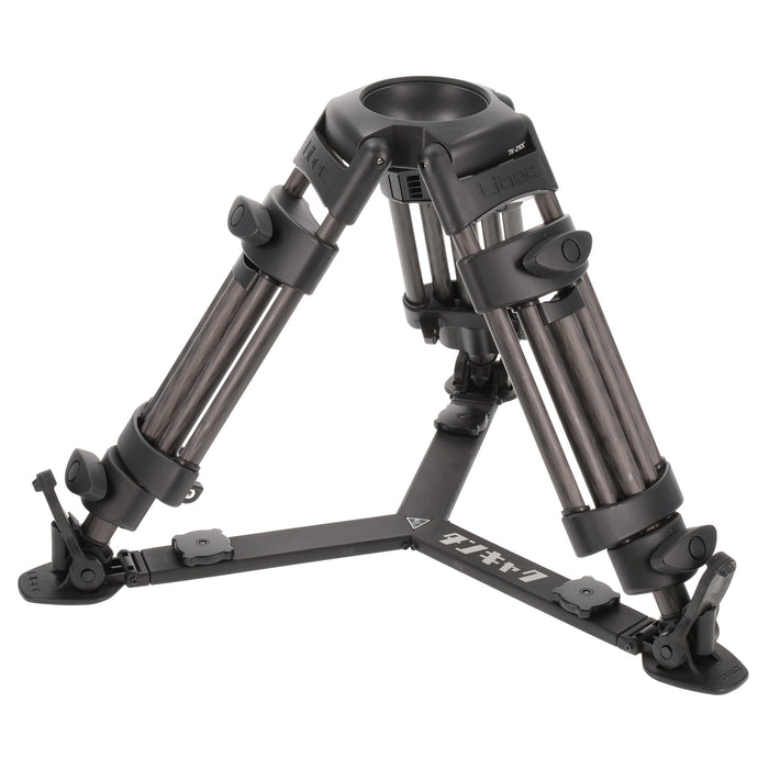 【中古品】Libec TK-210C 100mmプロ用ベビー三脚 タンキャク(75mm変換アダプター付属/カーボン)